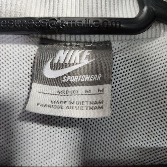 Womens Black Nike Sportswear Mesh Lined Windbreaker Jacket Full Zip Polyester M - Picture 2 of 7